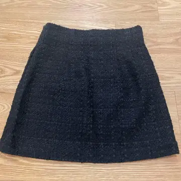 ZARA/블랙/타이트 스커트/XS/트위드