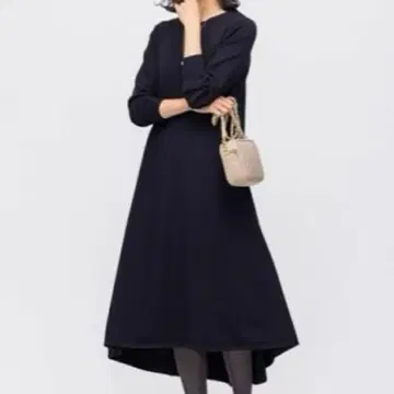 23구 비스코스 스트레치 니트 플레어 원피스 작은 사이즈 32