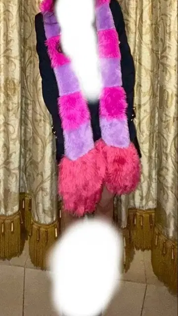 체셔 고양이 머플러 팬캡