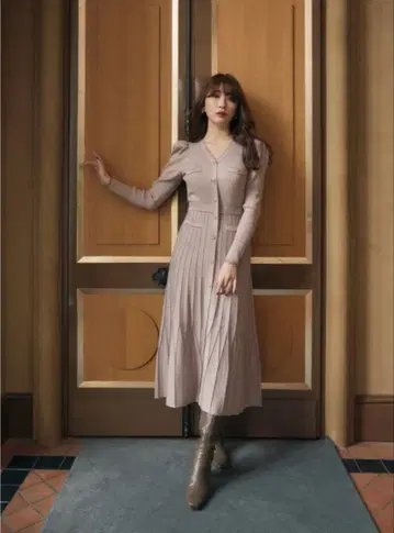 [ M 사이즈 ] Suite Room Knit Long Dress