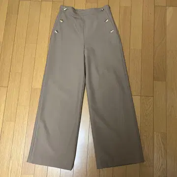 allureville 베이지 베이지 와이드 마린 팬츠 1