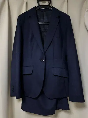 상하의 15호 아오야마 힐튼 네이비 스커트 수트 여성용