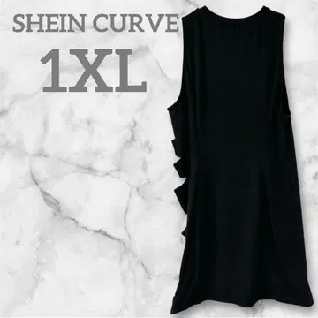 새상품급 SHEIN CURVE [ 1XL ] 슬리브리스 원피스 심플