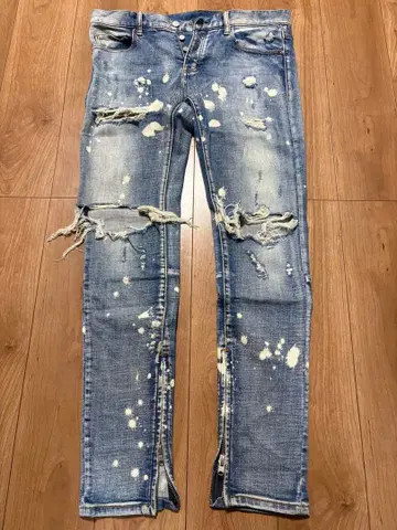 mnml 32 데미지 가공 스트레치 데님