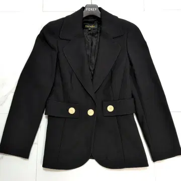 새상품급 에스카다 테일러드 자켓 블랙 36