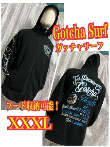 Gotcha Surf 집업 후드티 트레이닝복 자수 로고 XXXL