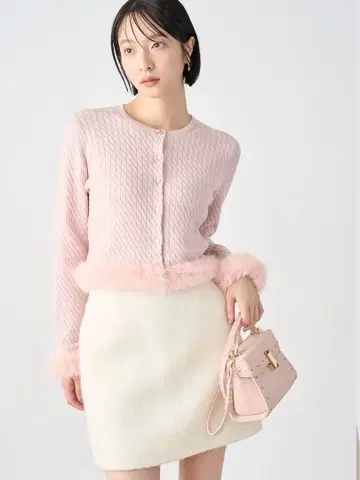 LA8933 택 포함 새상품 셀포드 가디건 핑크 아크릴 F