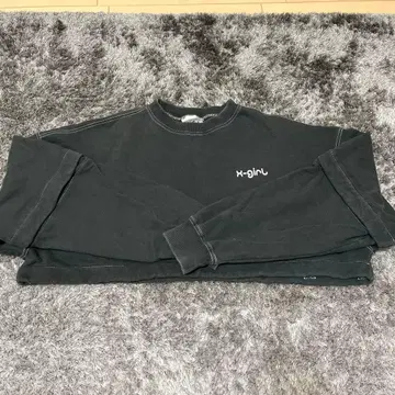 x-girl 맨투맨 셋업 블랙