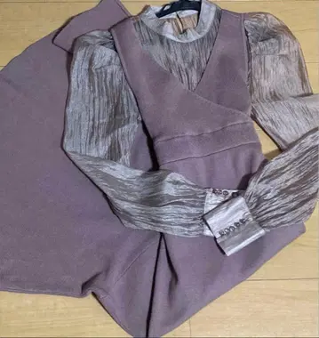 리젝시 레이어드 머메이드 니트 원피스