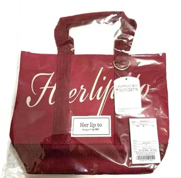 미사용 새상품 herlipto mini tote 루미네 미니 토트백 와인