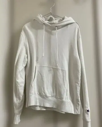 Champion 화이트 후드티 L 사이즈
