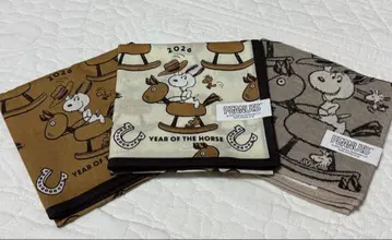 스누피 손수건 & 거즈 손수건 2026년 말띠 세트