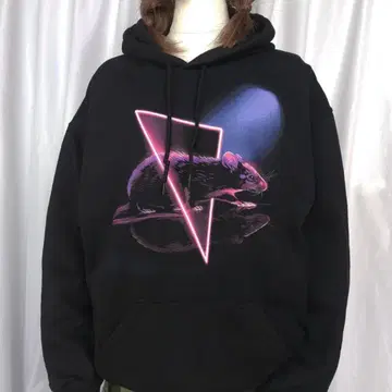 used L 사이즈 상당/DREAMCAR 드림카 후드 맨투맨 블랙