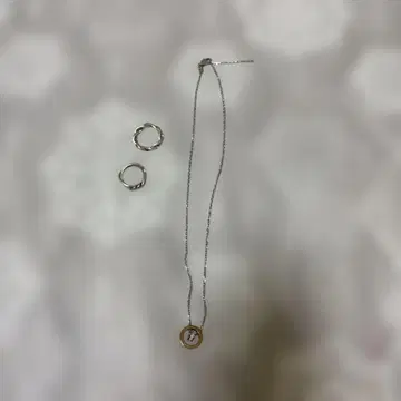 BLESS 실버925 반지형 목걸이 반지 2세트