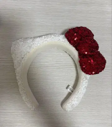 USJ 키티 머리띠 스팽글