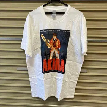 AKIRA 아키라 카네다 빅 프린트 T셔츠 빅 로고 화이트 XL 길단