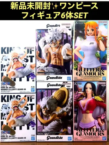 미개봉 새상품 원피스 피규어 6체 세트 루피 나미 행콕