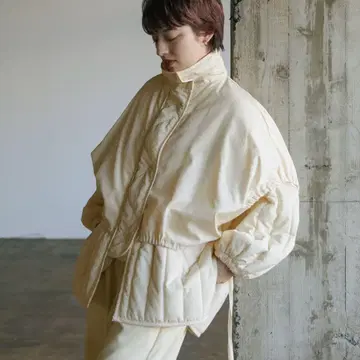 select moca 레이어드 퀼팅 자켓 화이트