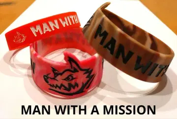 MAN WITH A MISSION 맨위즈 러버밴드 3개 세트