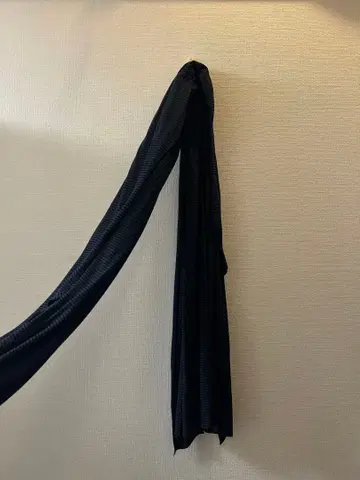 y2k 모드 그런지 다크 블루 블랙 스트라이프 스톨