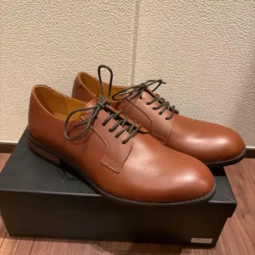 [새상품/미사용] 브라운 가죽 드레스 슈즈 레이스업