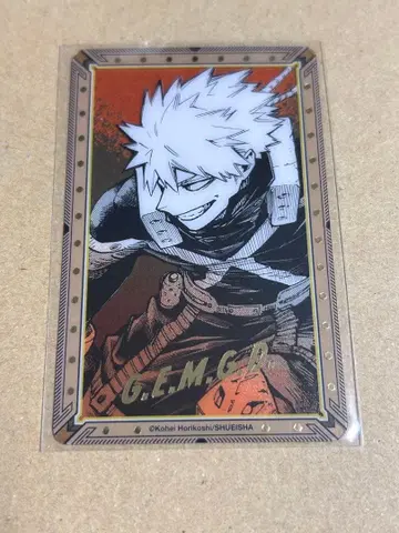 히로아카 원화전 금박 클리어 카드 바쿠고 카츠키 성인