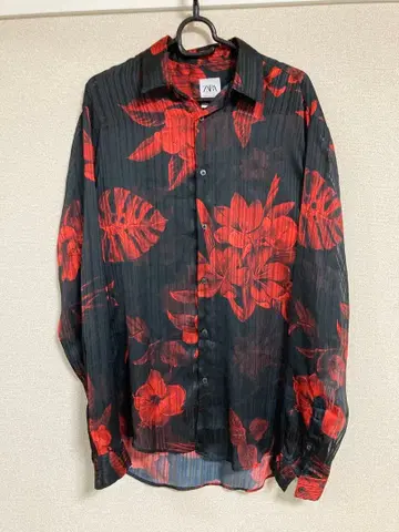 ZARA 셔츠 S 꽃무늬