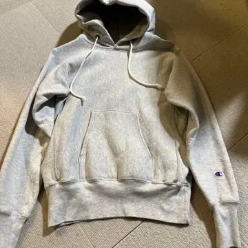 Champion Reverse Weave Warmup 후드티 그레이 M