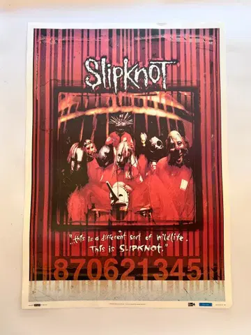 [ 단종 레어 ] Slipknot 슬립낫 대형 포스터