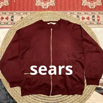 시어스 블루종 맨투맨 무지 빈티지