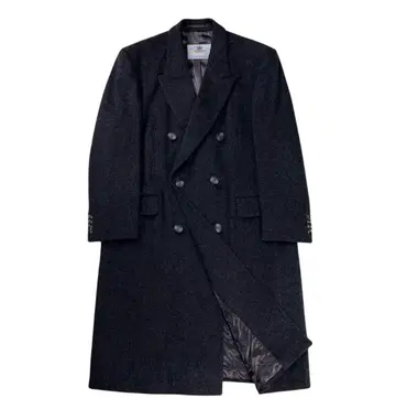 [새상품급] 40 아쿠아 스큐텀 더블 체스터 코트 울 100%