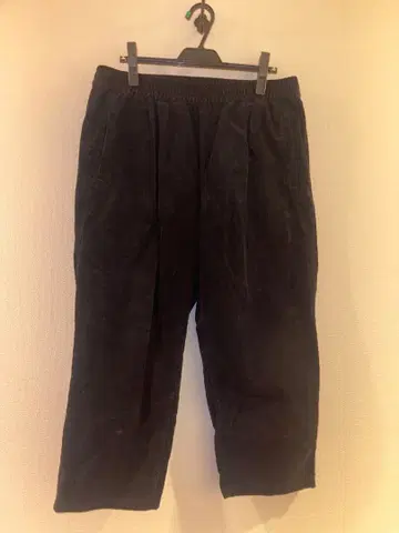 FTC 코듀로이 블랙 와이드 팬츠