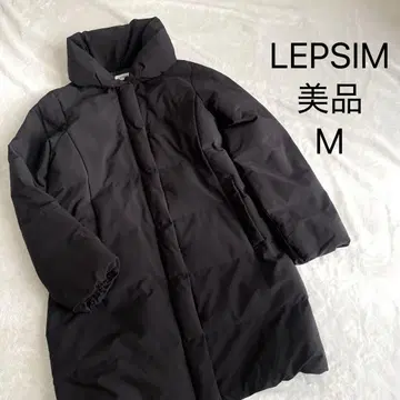 새상품급 렙심 충전솜 롱 코트 블랙 M