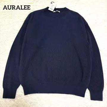 택 포함 AURALEE SUPER HARD TWIST RIB KNIT