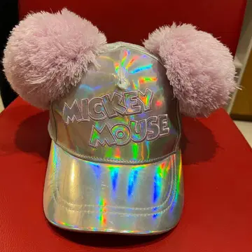 미키마우스 홀로그램 폼폼 포함 캡