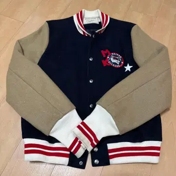 메종 키츠네 바시티 자켓 네이비/베이지