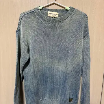 랄프 로렌 그라데이션 블루 크루넥 니트 빈티지