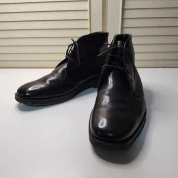 [ 새상품급 ] hushpuppies 처카 부츠 블랙 가죽 26.5