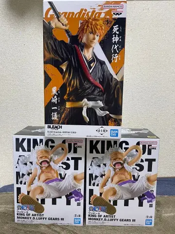 BLEACH 쿠로사키 이치고 & ONE PIECE 루피 피규어 세트