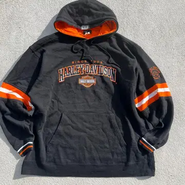 HARLEY 할리데이비슨 L 후드티 후디 파이어 로고 불꽃