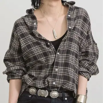 L'Appartement REMI RELIEF 체크 셔츠