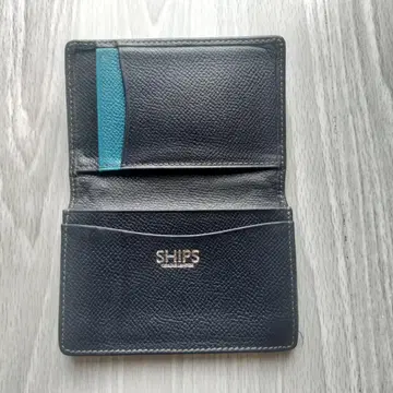 SHIPS 가죽 명함지갑 네이비