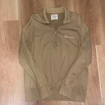 Champion 베이지 지퍼 트레이닝복 L 사이즈