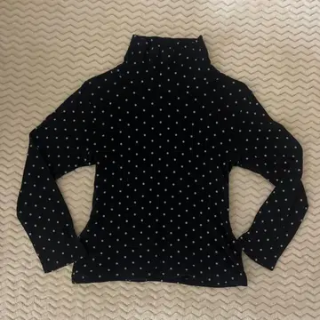 롱T 하이넥 도트 다크코어 위시코어