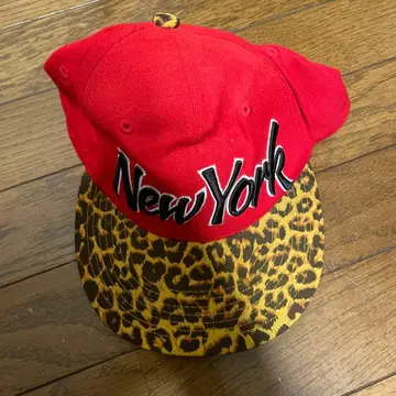 New York 레오파드 무늬 캡