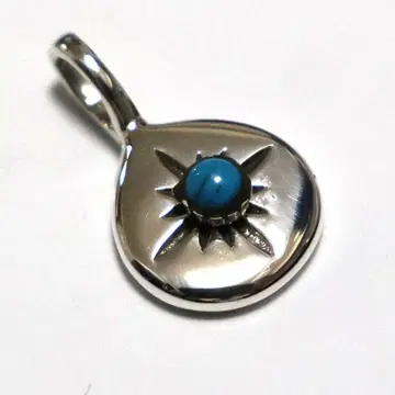 은세공 펜던트 태양의 문장과 터콰이즈 목걸이 파워스톤 부적