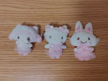 화이트 고양이 발레리나 앞머리 클립 헬로키티 마이멜로디 위시미멜