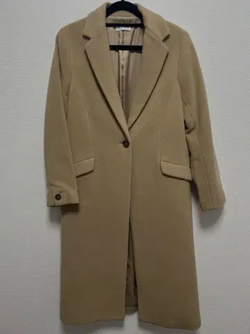 PLST 베이지 체스터 코트