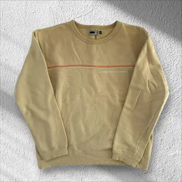 [레어 디자인] FILA 맨투맨 자수 로고 베이지 S 상당 [F103]