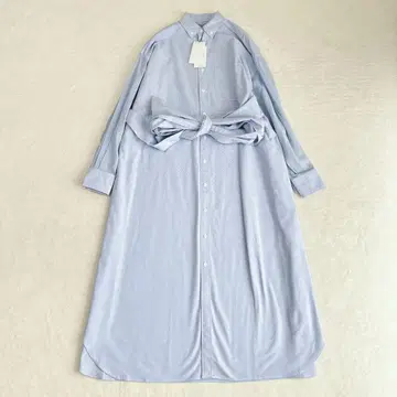 [택 포함 새상품] 하이크 HYKE 셔츠 원피스 시어 슬리브 버튼 다운